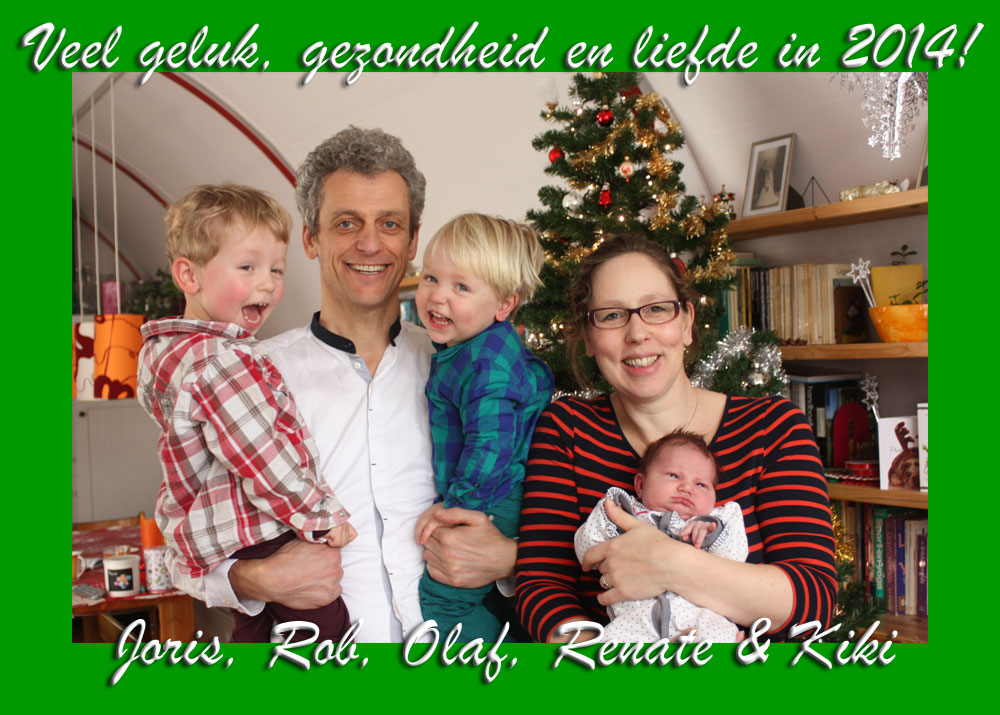 Veel geluk, gezondheid en liefde in 2014!