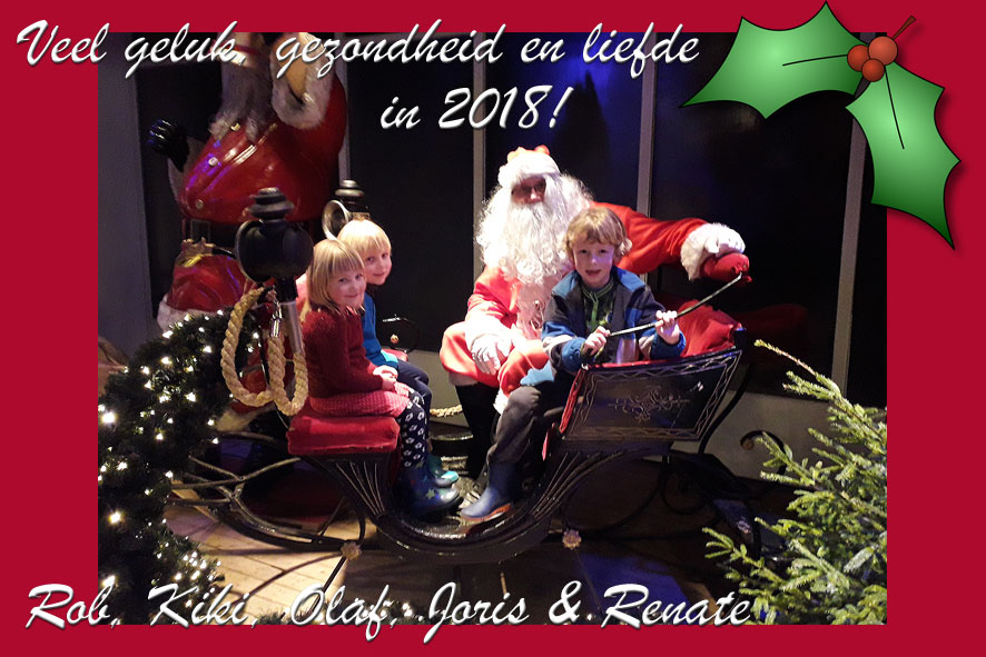 Veel geluk, gezondheid en liefde in 2018!