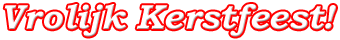 Vrolijk Kerstfeest!